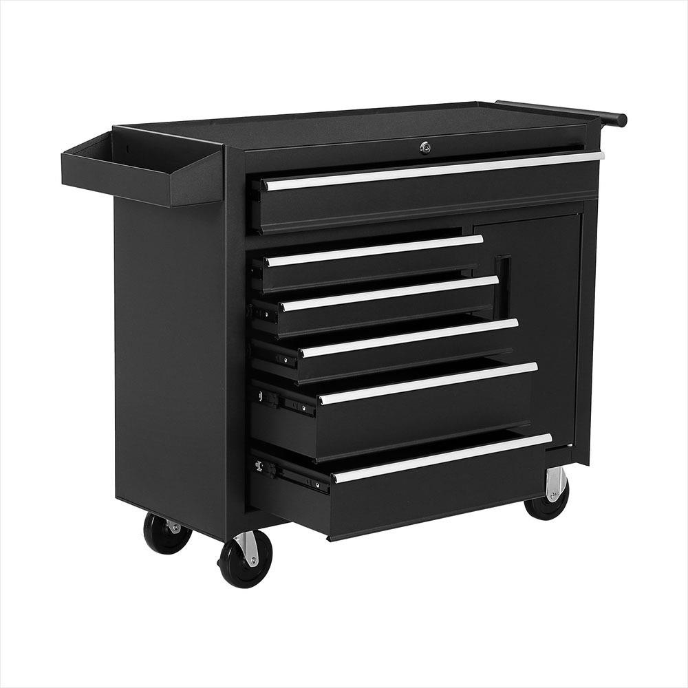 Workshop Tools Trolley - Cassettiera Portautensili a 6 Cassetti con