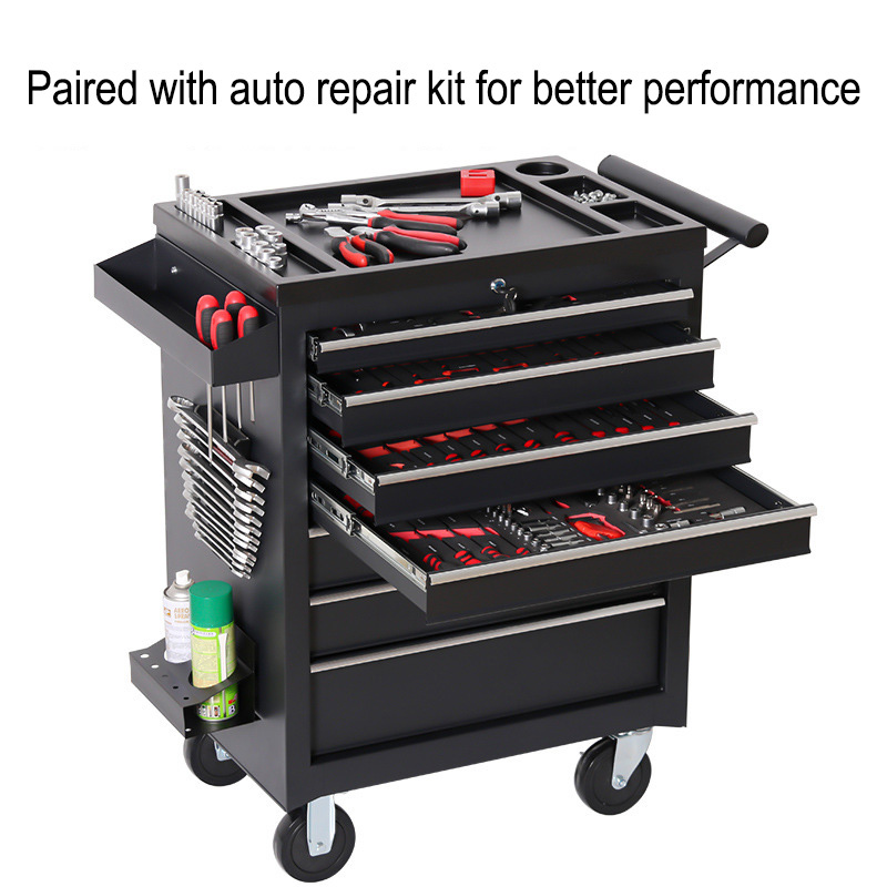 Workshop Tools Trolley - Carrello Portautensili a 5 Cassetti, Multifunzionale