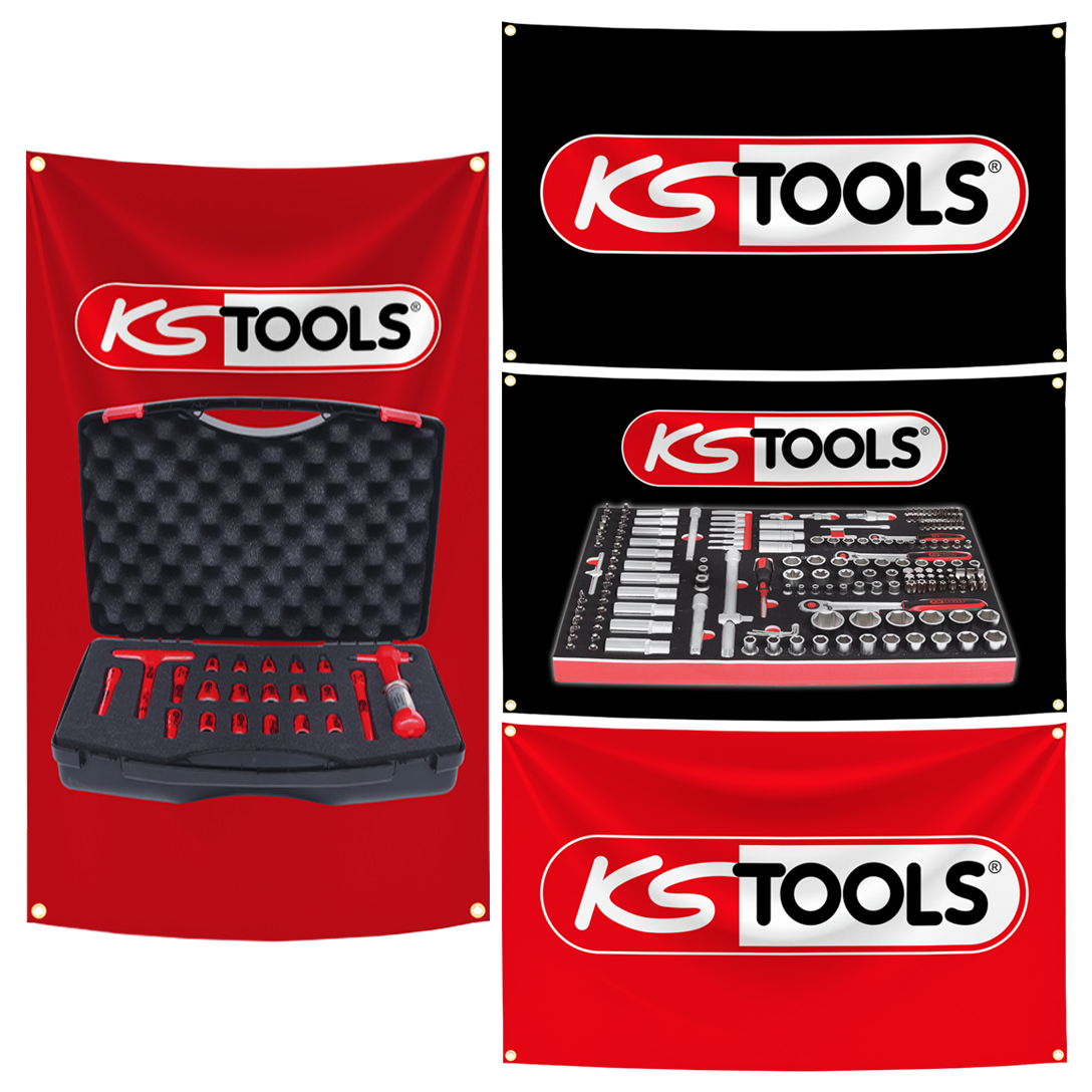 Ks Tools Workshop - Tappeto da parete con bandiera del
