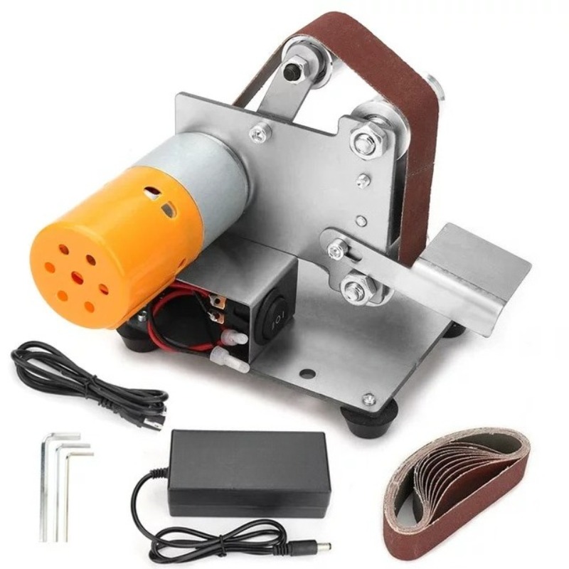 Workshop Tools Knife Sharpener - Mini Levigatrice a Nastro Elettrica Multifunzione,