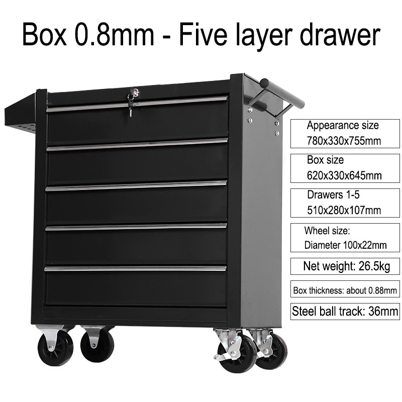 Carrello Portautensili a 5 Cas - Workshop Tools Trolley recensione e prezzo