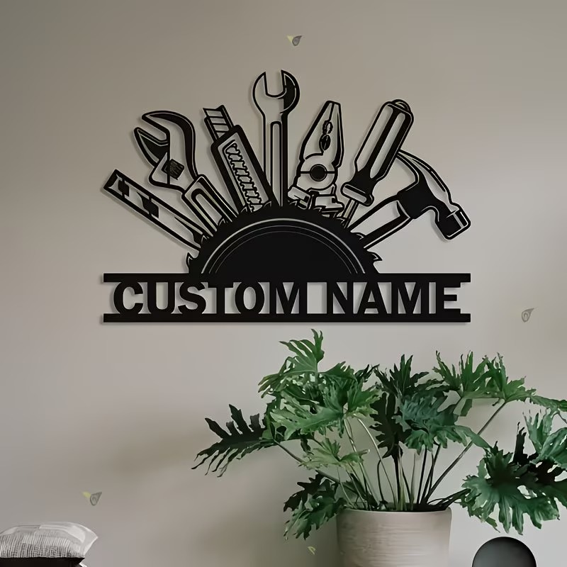 Decorazione Murale in Metallo  - Workshop Tools Name recensione e prezzo